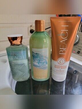 3 Pc Bath & Body Works *At The Beach* Body Care Lot